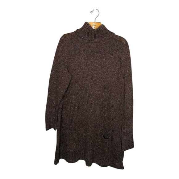 Ruff Hewn Womens Sweater Size 2X Brown Front Pockets Oversized Turtleneck - Picture 1 of 7